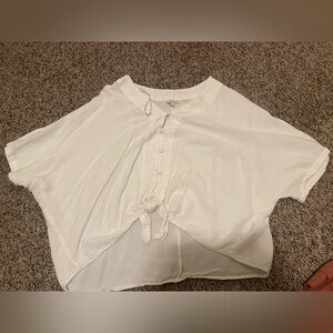 Women's White Button-Down Top